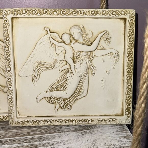 Pier1 chalkware wall hangings.  Greek goddesses.Vintage - Picture 5 of 8